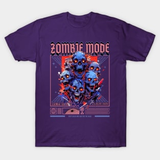 Zombie Vintage Retro Colorful Art Style T-Shirt